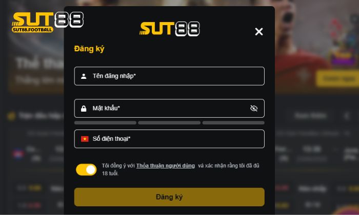 Hướng dẫn các bước đăng ký Sut88