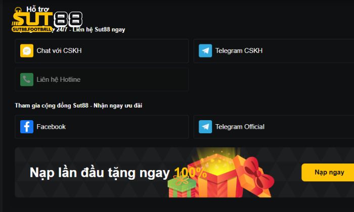 Người chơi thắc mắc về điều kiện tham gia Sut88 có thể liên hệ hỗ trợ