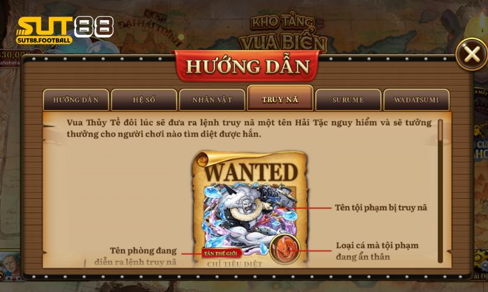 Cách chơi đại hải trình - Siêu phẩm bắn cá hàng đầu hiện nay Truy nã