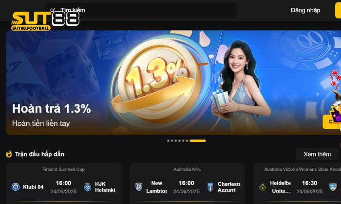 Giao diện tại Sut88 sống động hút hồn người chơi